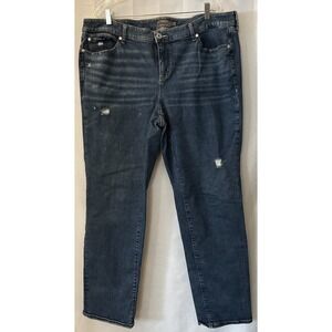 Torrid Size 20T 40x31 Boyfriend Straight Leg Distressed Ripped Vtg Jeans